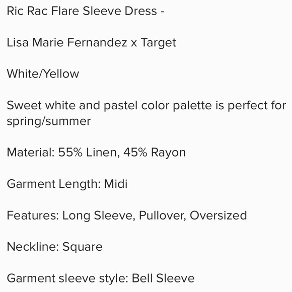Lisa Marie Fernandez Target ric rac Dress XS  S M - Picture 3 of 9